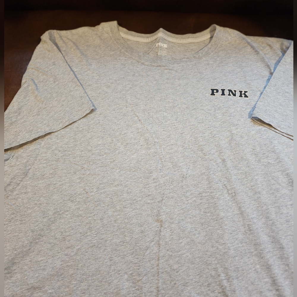 PINK Victoria's Secret Light Gray Tee